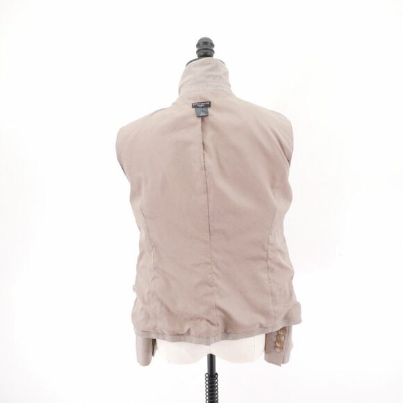 Ann Taylor Petite 14P Tan Sharkskin Blazer Polyester‎ Rayon Work Attitre - Picture 11 of 11